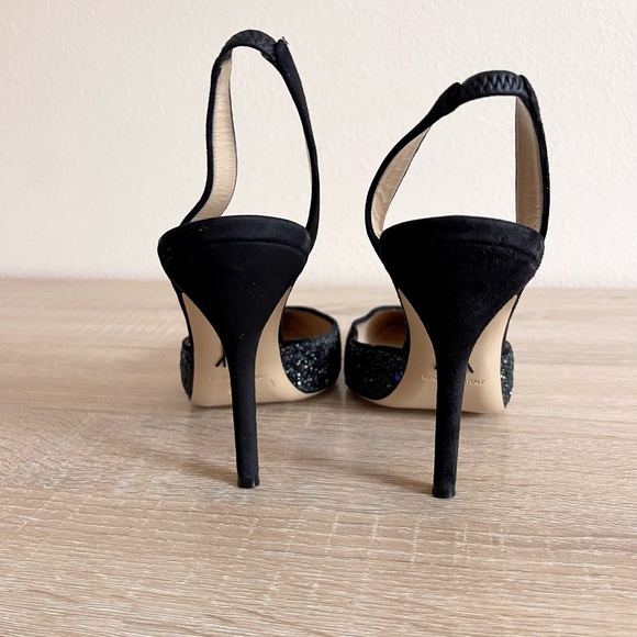 Paul Andrew twilight sparkle Suede Slingback heels Sz 9.5 - Picture 7 of 7
